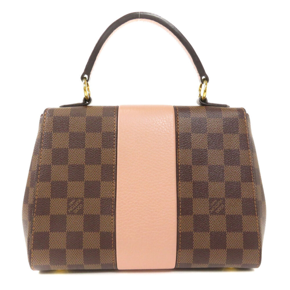 Louis Vuitton Bond Handbag Street Ebene Canvas Brown Damier